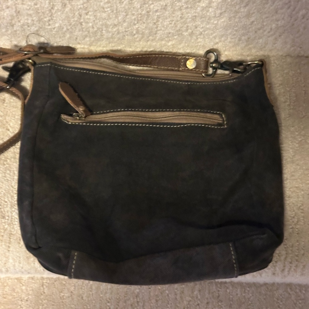 Myra Bag Brown and Cream Crossbody - Picture 4 of 8